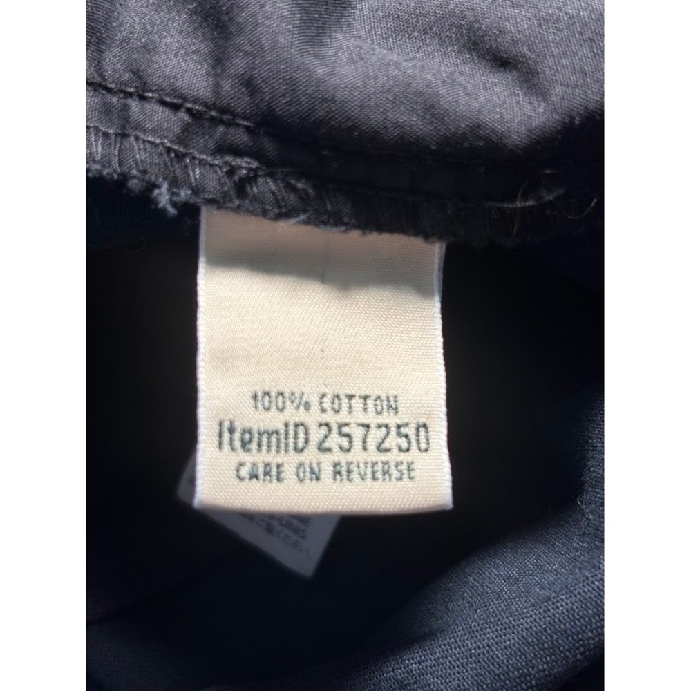 LL Bean Classic Fit Curvy Chino Pants Navy Blue Cotton Size 14 Reg 257250 - Picture 4 of 5